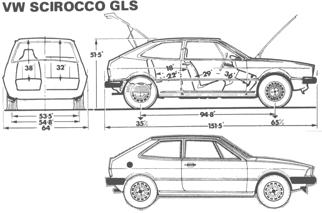 Кола Volkswagen Scirocco GLS 