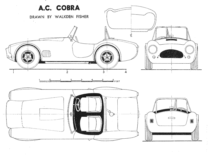 Кола AC Cobra Roadster