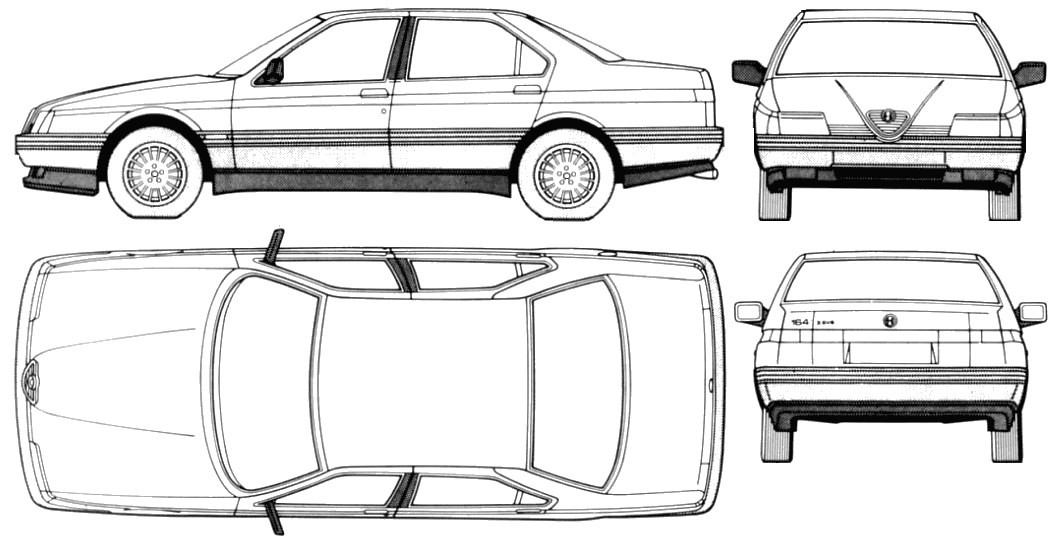 Bil Alfa Romeo 164 1991