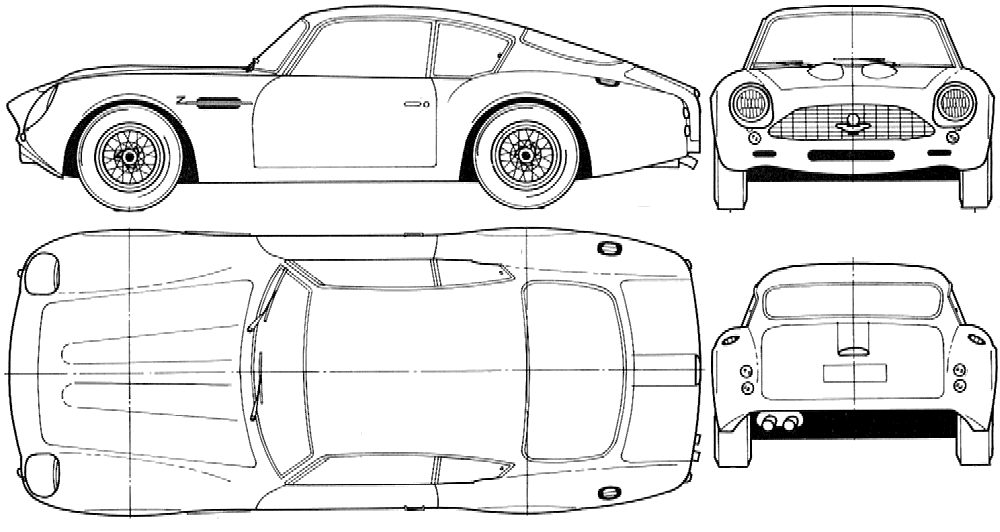 Кола Aston Martin DB4 Zagato