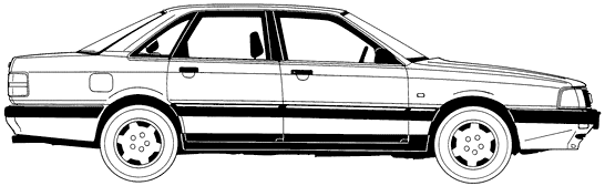 Кола Audi 200 1990