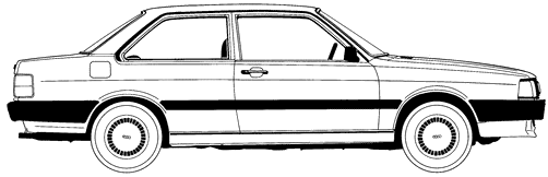 Кола Audi 80 2-Door 1985