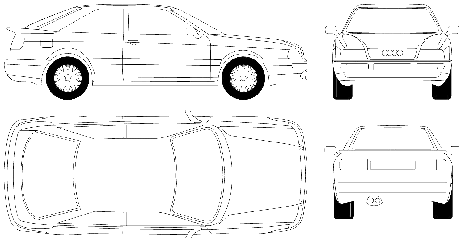 Кола Audi 80 Coupe 1995
