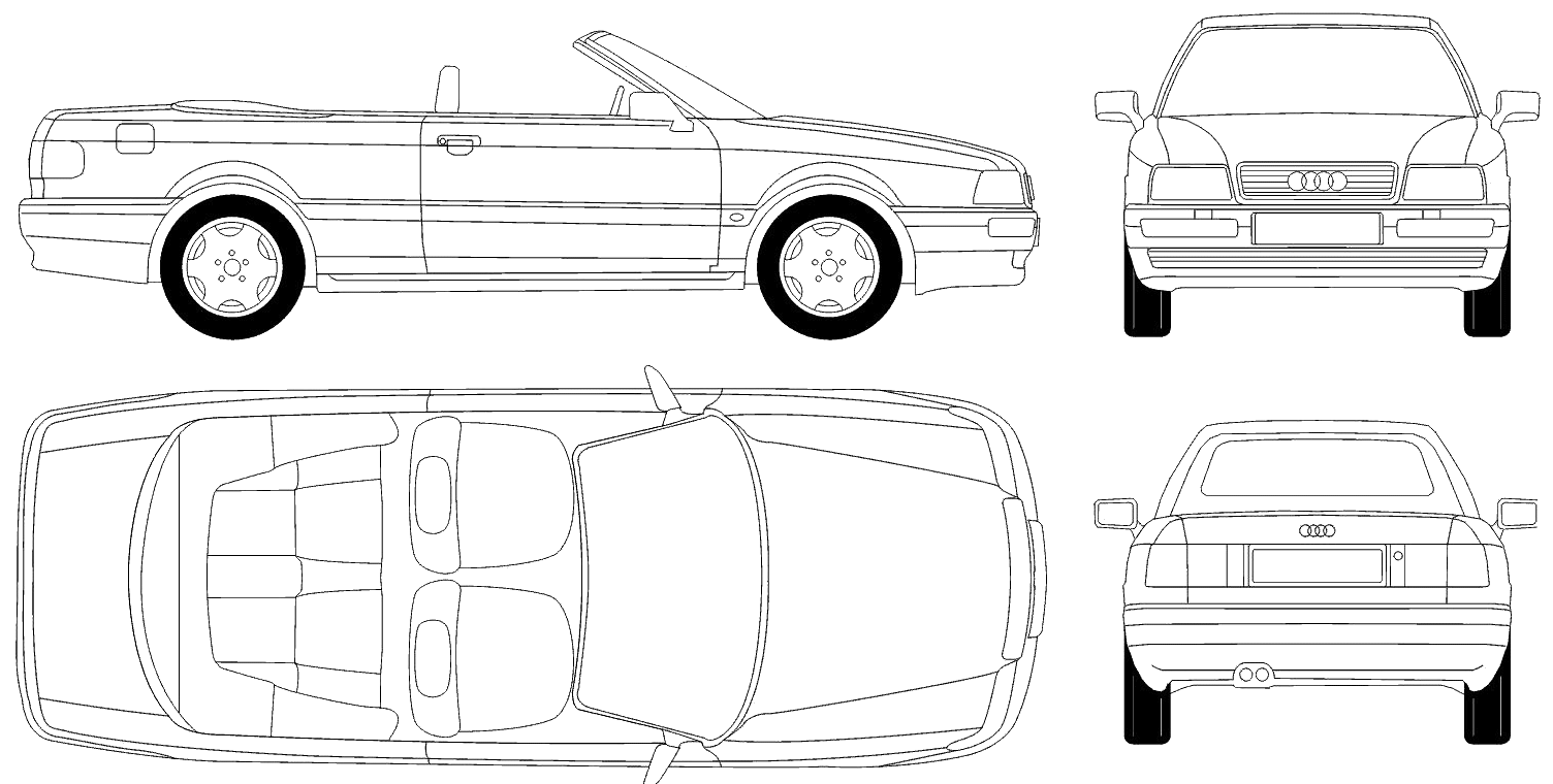 Кола Audi Cabriolet 1995