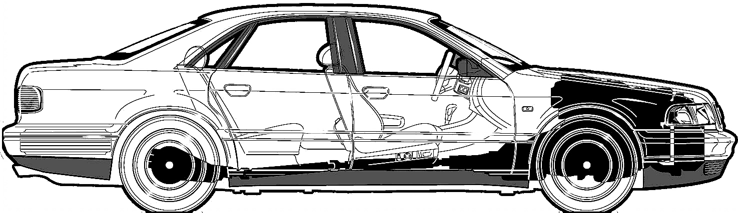 Кола Audi S8 2001