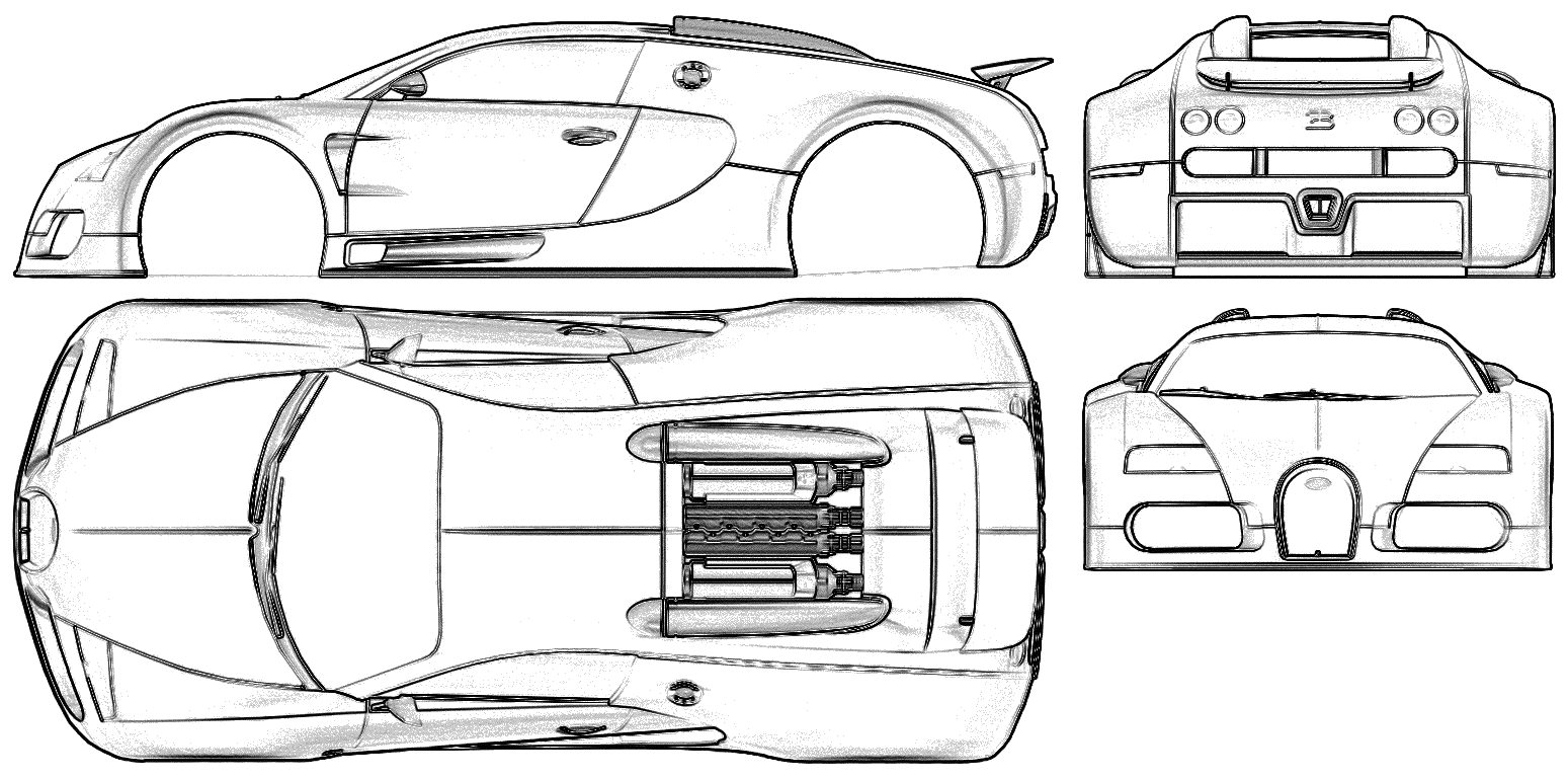 Кола Bugatti 16-4 Veyron