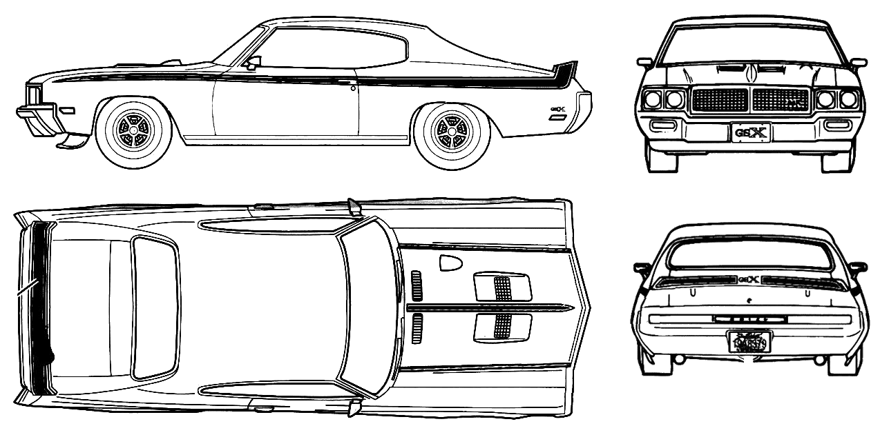 Кола Buick GSX 455 Stage 1970 