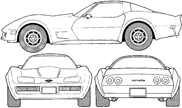 Кола Chevrolet Corvette 1982 