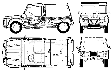 Кола Citroen Mehary 1974