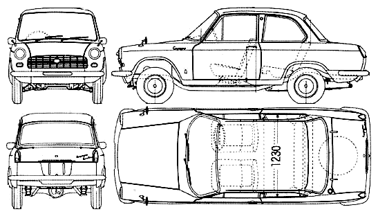 Кола Daihatsu Compagno 1965