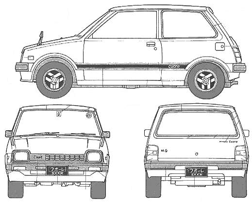 Bil Daihatsu Cuore 1981