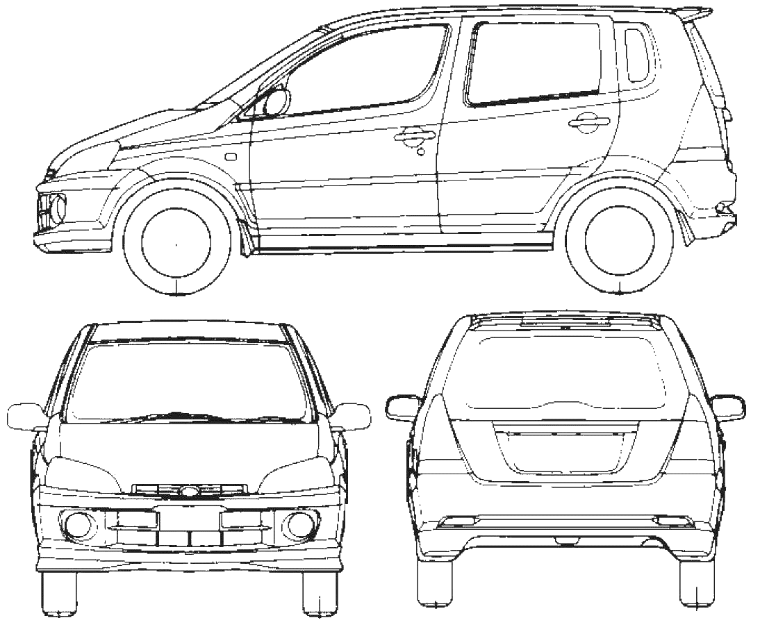Кола Daihatsu YRV 2005