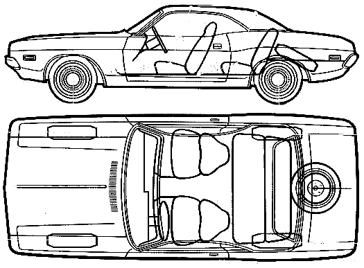 Кола Dodge Challenger 1972