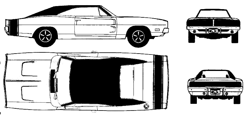 Кола Dodge Charger RT 1969 