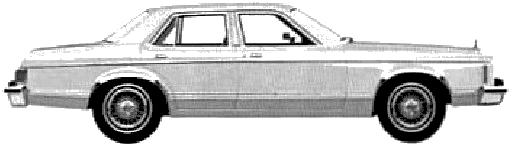 Кола Ford Granada Ghia 4-Door Sedan 1980 