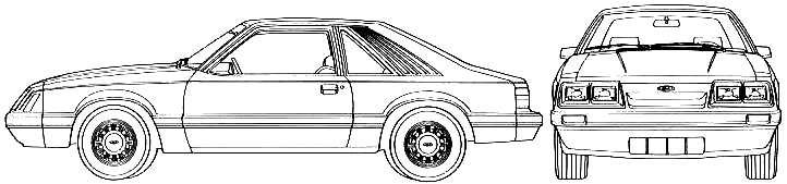 Кола Ford Mustang 1986
