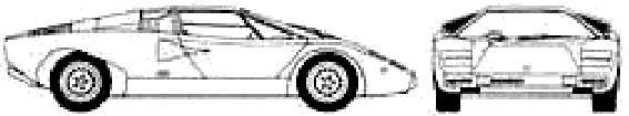 Кола Lamborghini Countach 1974