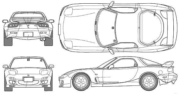 Кола Mazda RX-7 FD3S