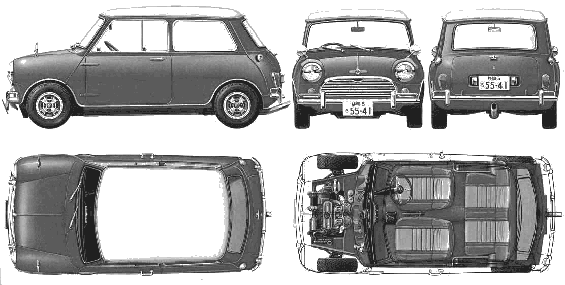 Кола Morris Mini 1963