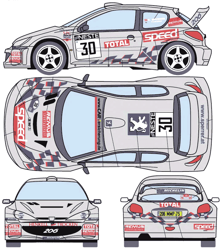 Кола Peugeot 206 Rally 