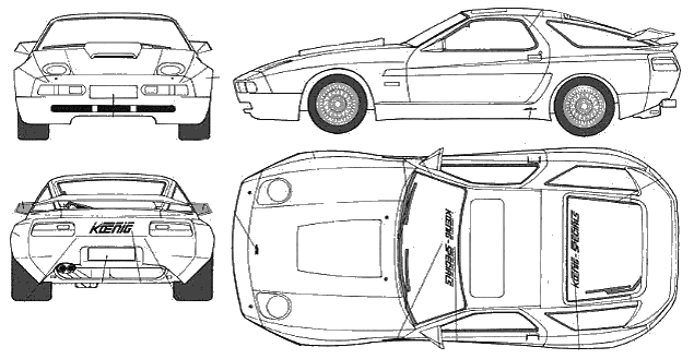 Кола Porsche 928 S4 Koenig