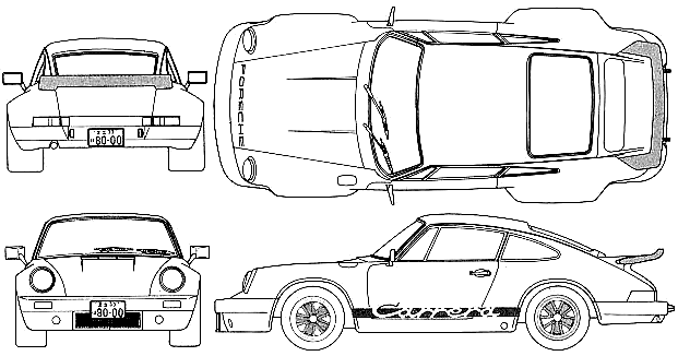 Кола Porsche 911 Carrera RS 3.0 1974