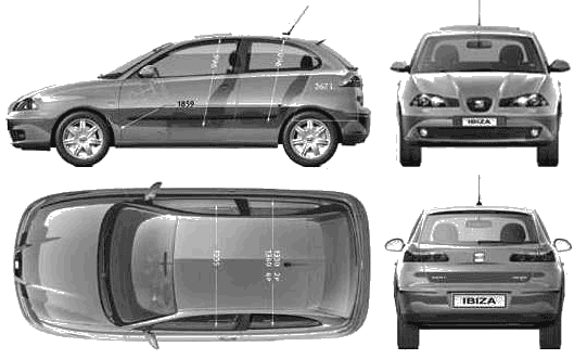 Кола Seat Ibiza 3-Door 2005