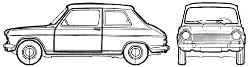 Bil Simca 1100 3-Door LS 1973