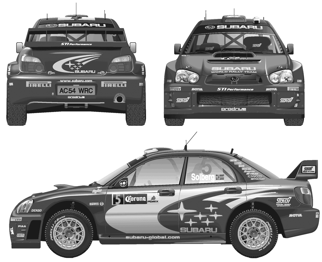 Кола Subaru Impreza WRC 2005