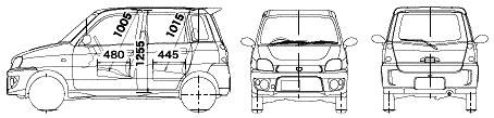 Кола Subaru Pleo 2005 