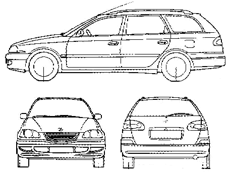 Кола Toyota Avensis Estate 1999