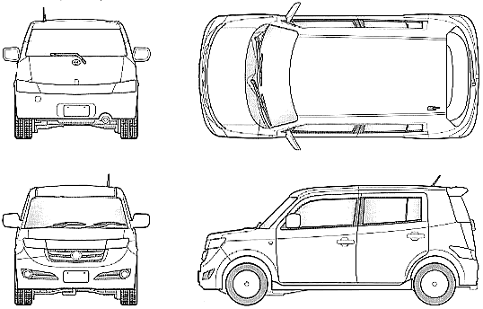 Кола Toyota bB 2005 (Scion)