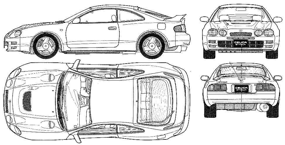 Кола Toyota Celica GT-Four 1996