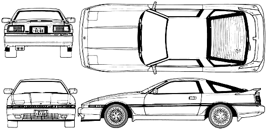 Кола Toyota Celica Supra 3.0 GT Twin-Cam 1989