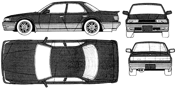 Bil Toyota Cresta 2.5G 1991