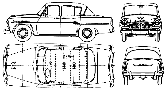 Кола Toyota Crown 1959 