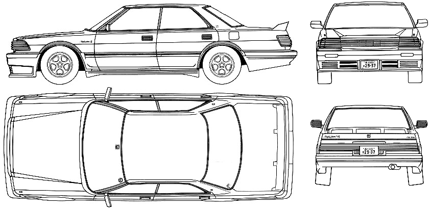 Кола Toyota Crown V8 1987
