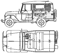 Кола Toyota Land Cruiser FJ28KB 1959
