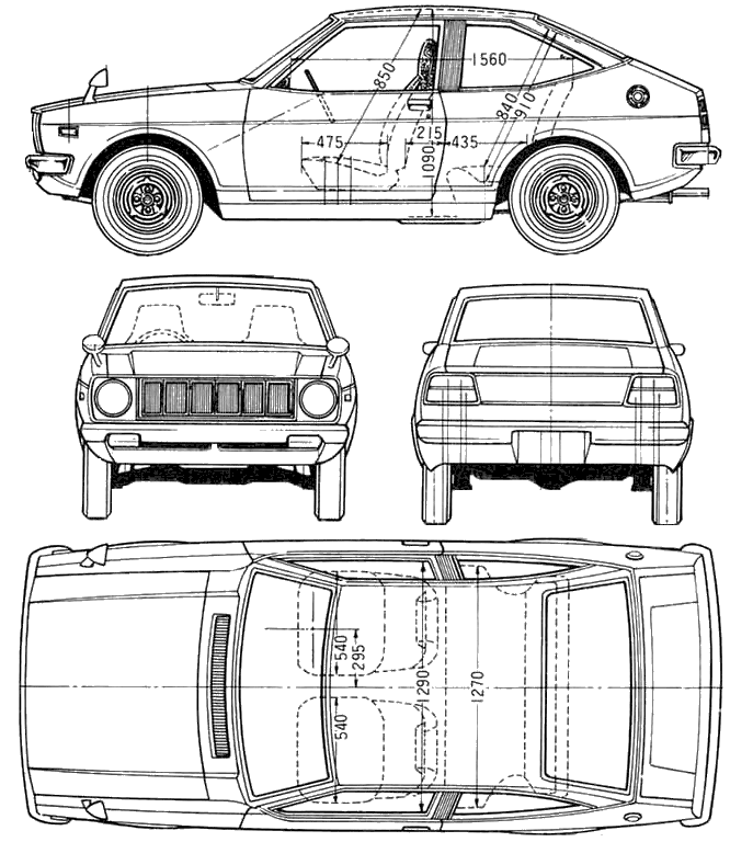 Кола Toyota Starlet XT 1973
